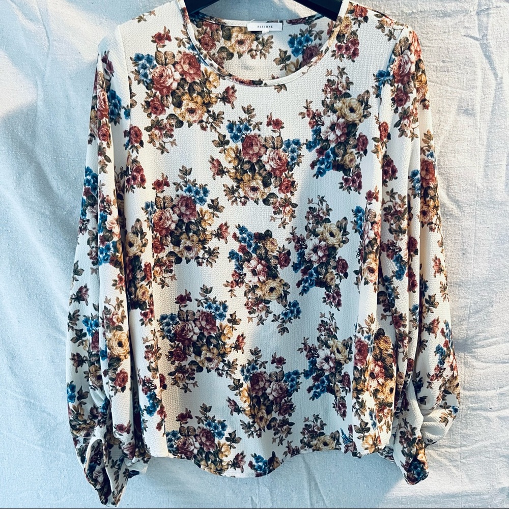 Anthropologie Pleione Balloon Sleeve Blouse